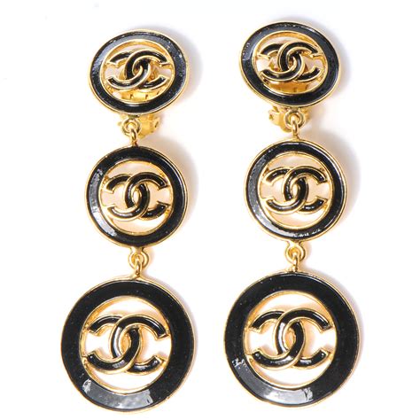 chanel earring clip on|chanel inspired clip on earrings.